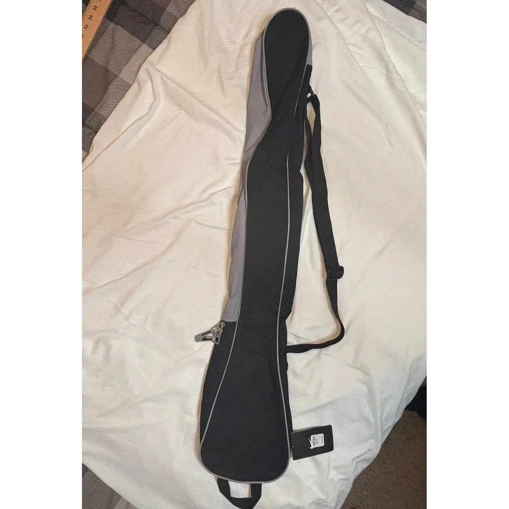Nike Lacross Stick Bag Black & Silver Duffle w/ Shoulder Strap & Extra Storage